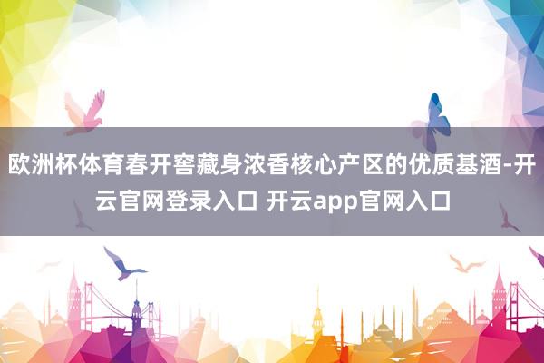 欧洲杯体育春开窖藏身浓香核心产区的优质基酒-开云官网登录入口 开云app官网入口