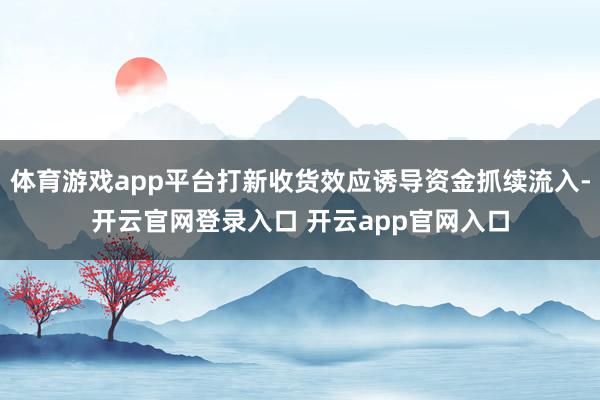 体育游戏app平台打新收货效应诱导资金抓续流入-开云官网登录入口 开云app官网入口